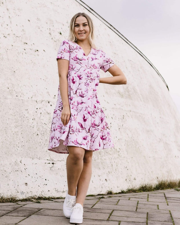 Layered Dress Ballet of Blossoms Pink - IVALO.COM