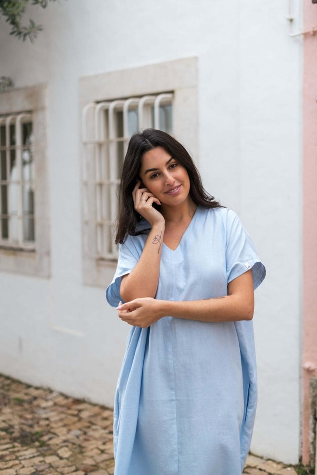 Naomi Dress Sky Blue - IVALO.COM