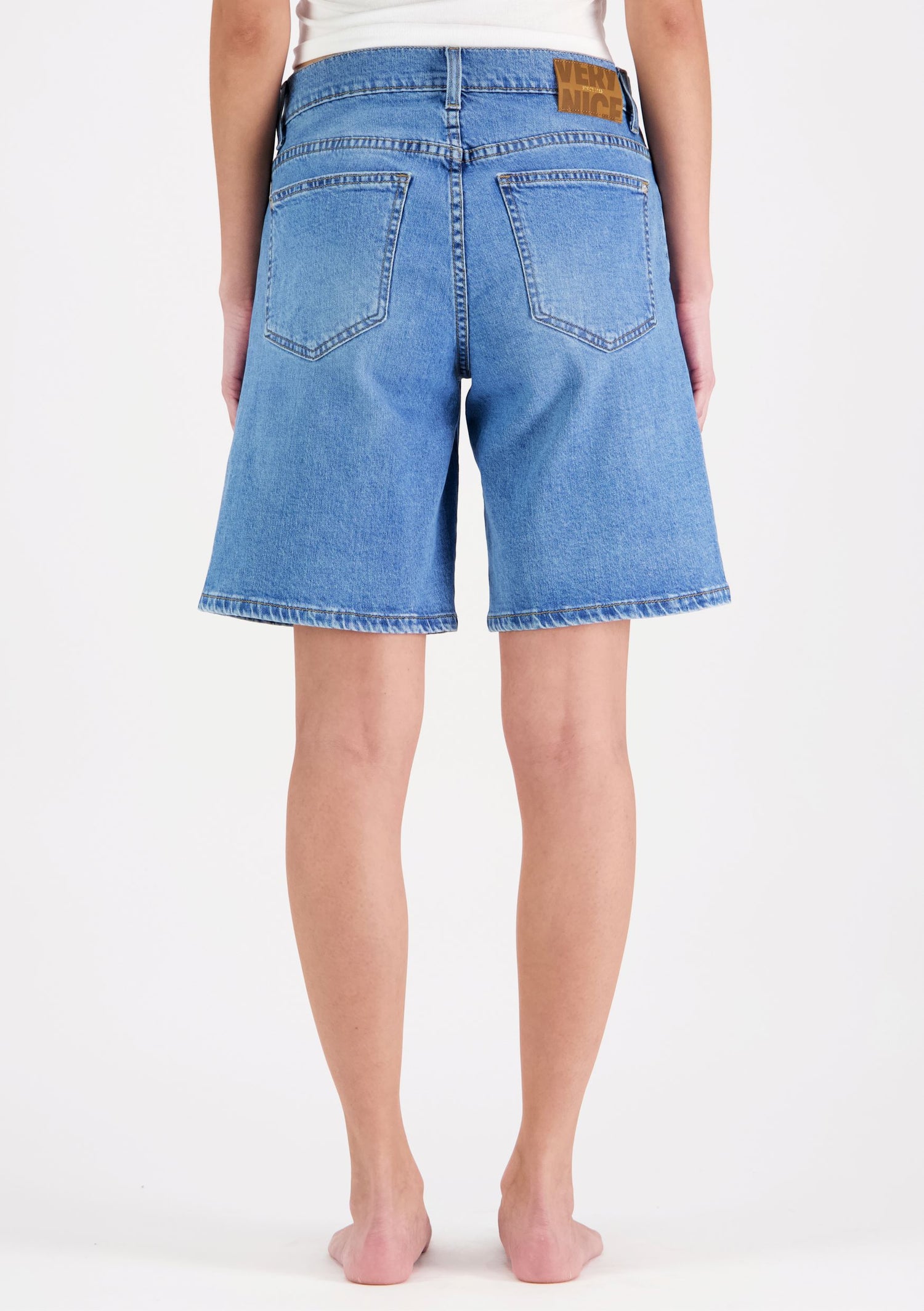 Nina Denim Shorts Light Blue