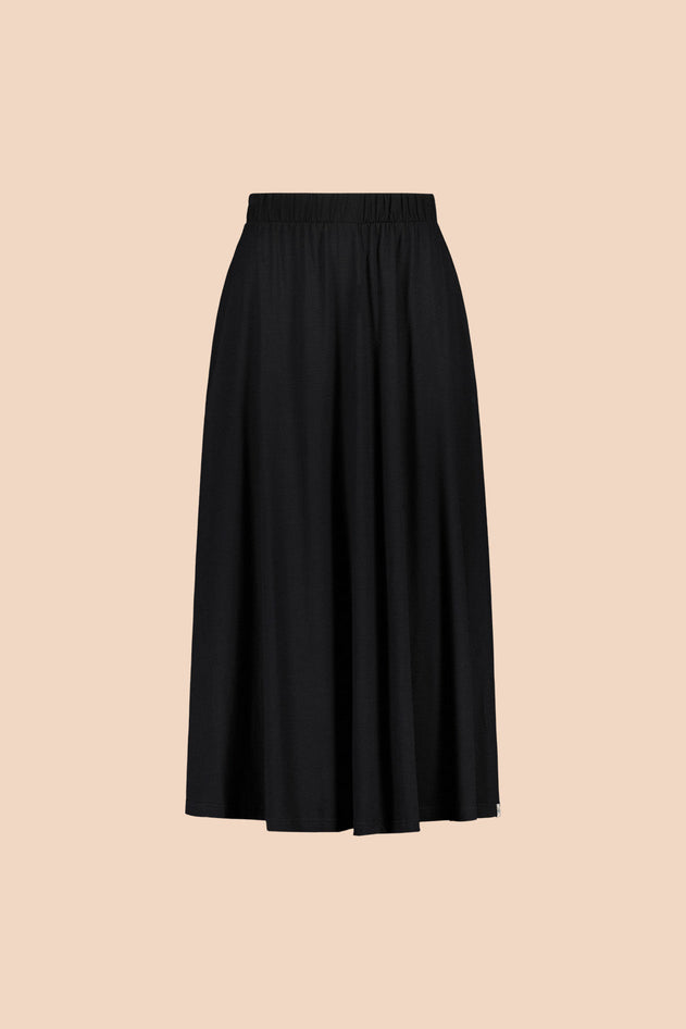 Soft Midi Skirt Black