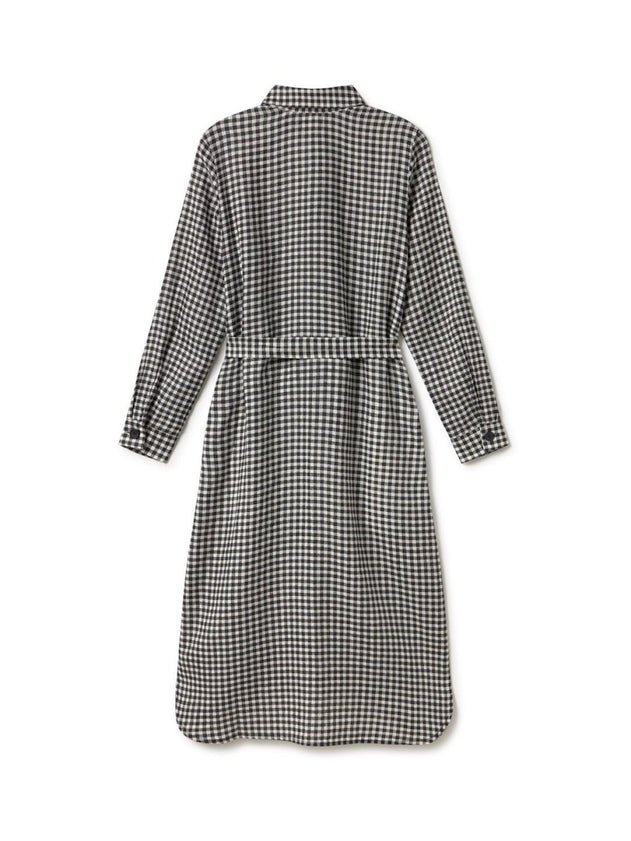 Pollan Dress Black & White Vichy - IVALO.COM