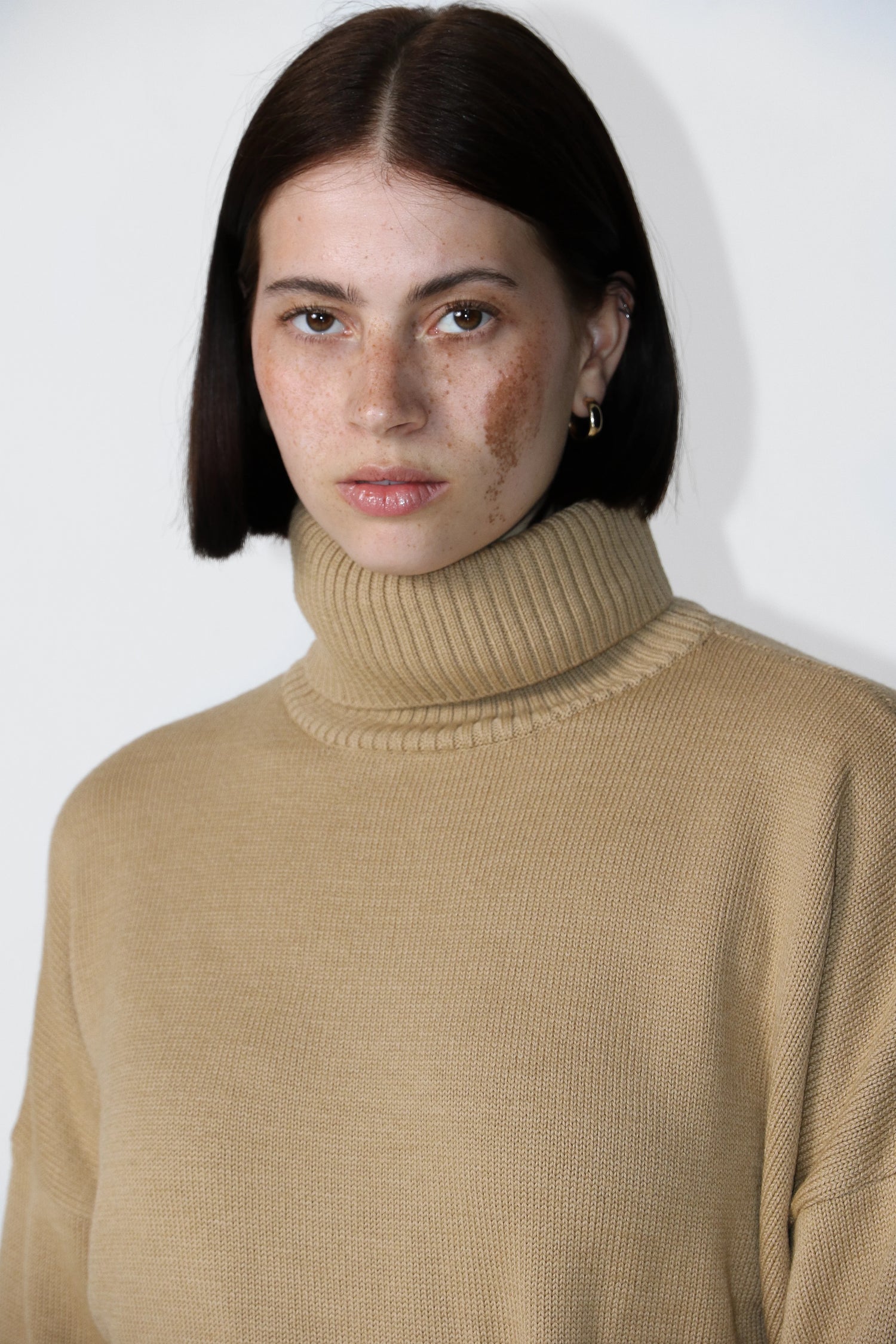 Heavy Roll Neck kameel