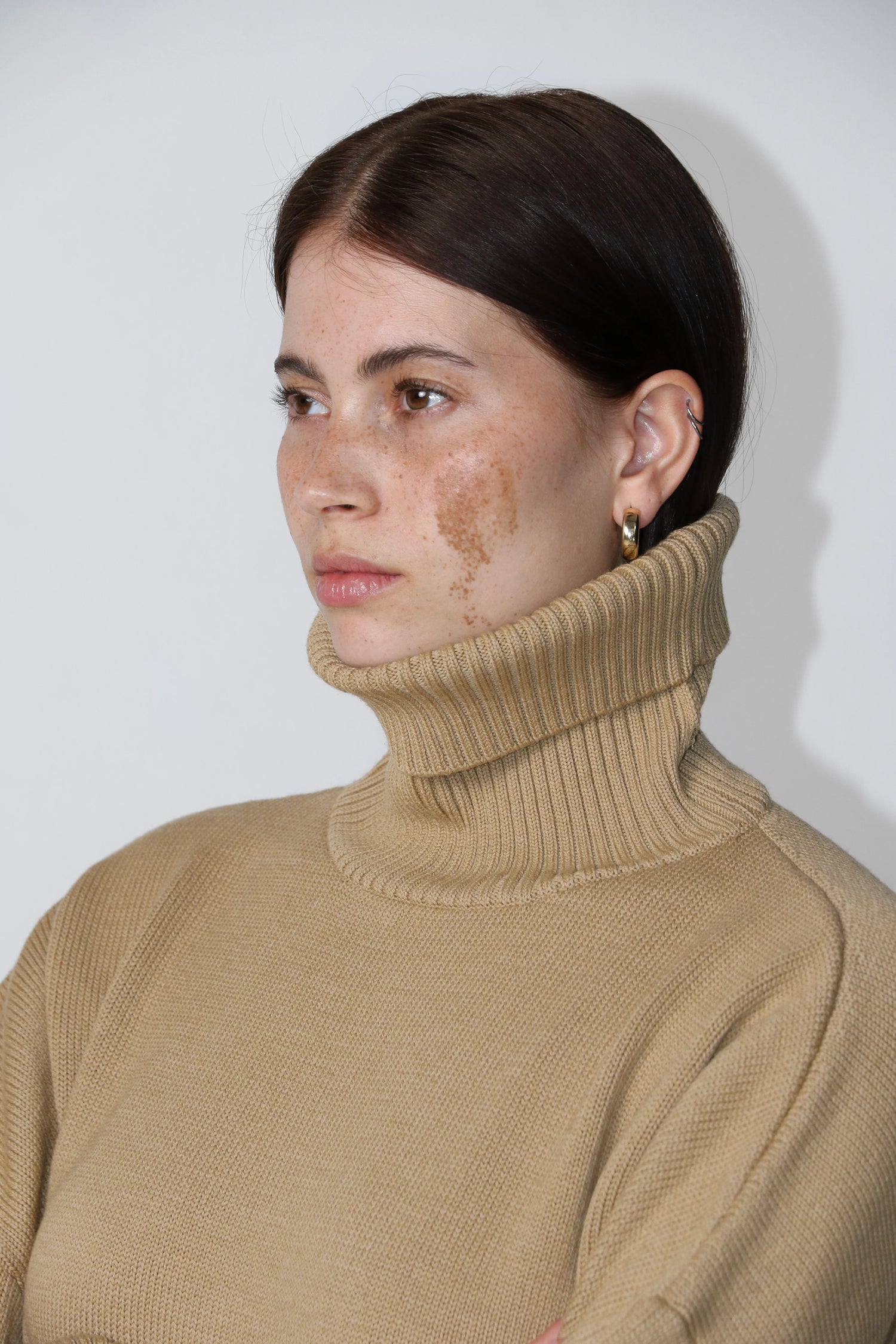 Heavy Roll Neck kameel