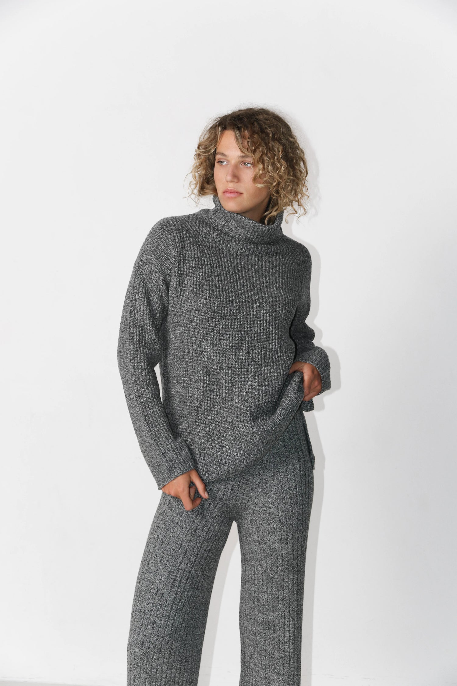 Merino -broek zwart en wit