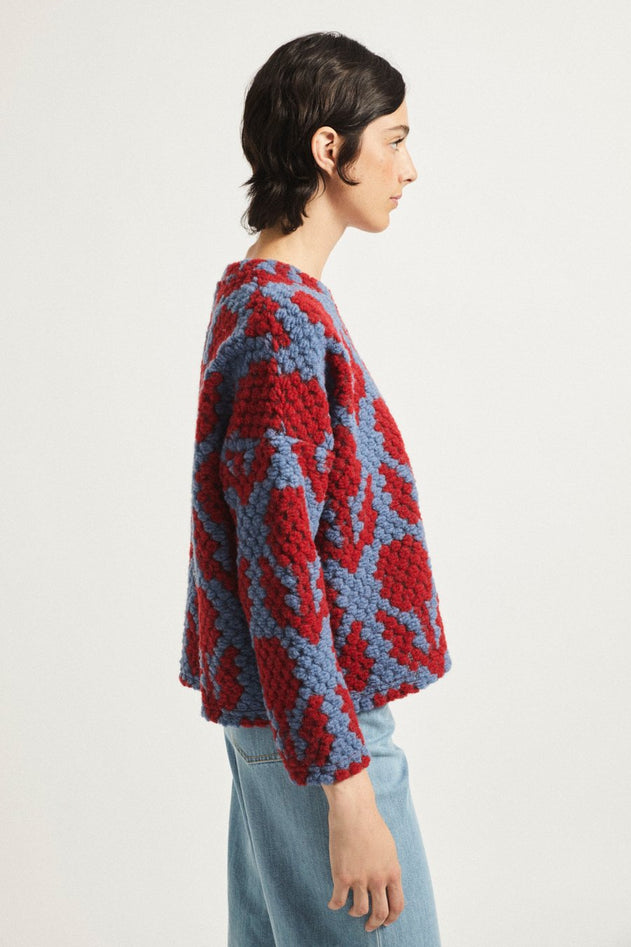 Muche Sweater Red/Blue