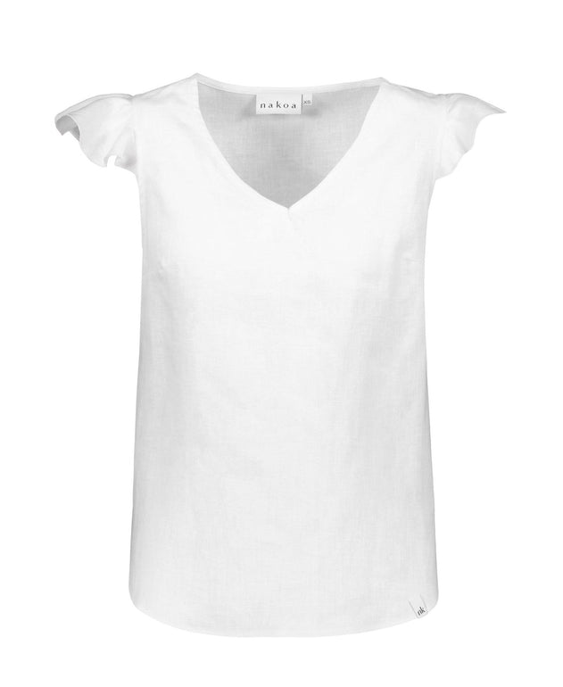 Sofia Top Coconut Milk White