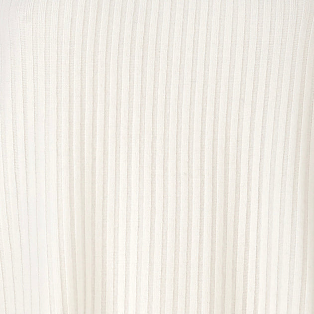 Madonna Reversible Ribbed-Knit Midi Skirt White