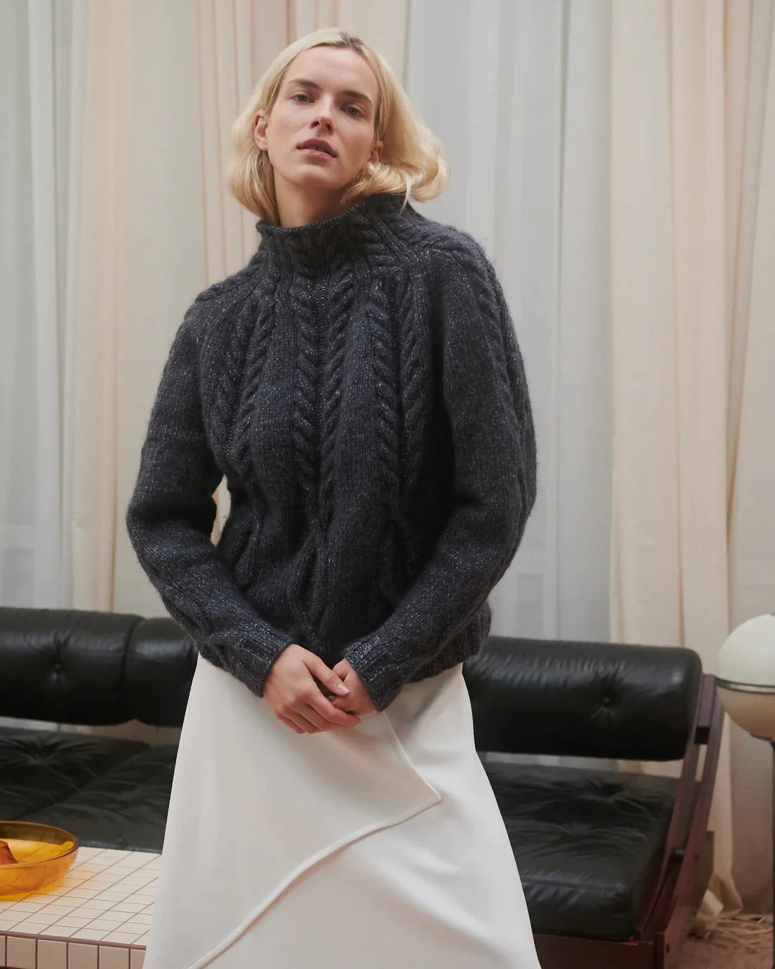 Ūla Merino Wool Sweater Dark Grey