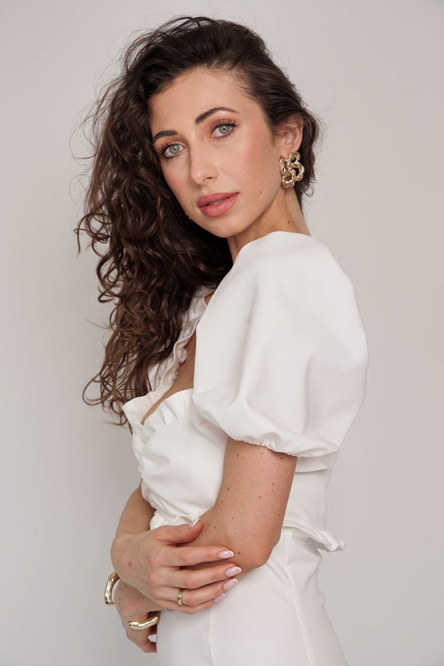 Martina Dress White