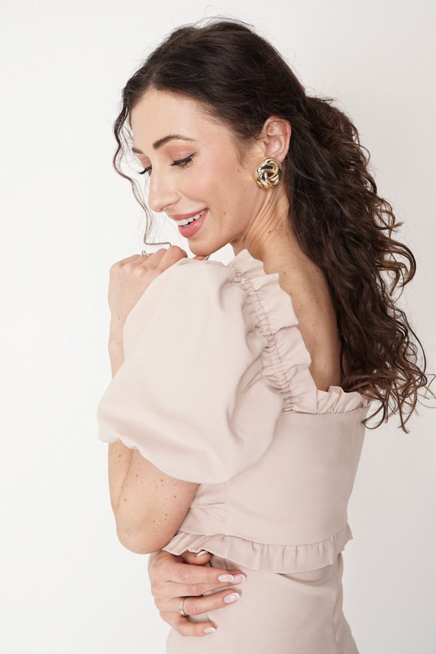 Martina Dress Beige