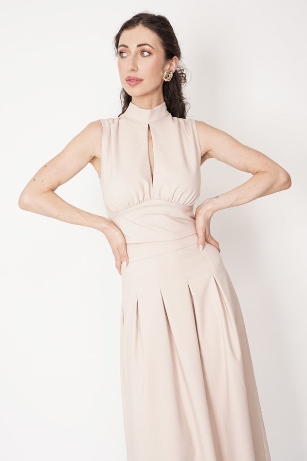 Eleonora Maxi Skirt Beige