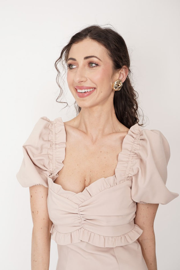 Martina Dress Beige