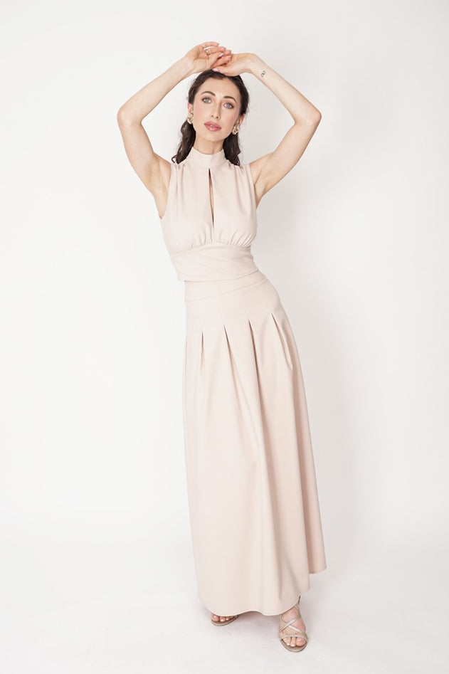 Eleonora Maxi Skirt Beige