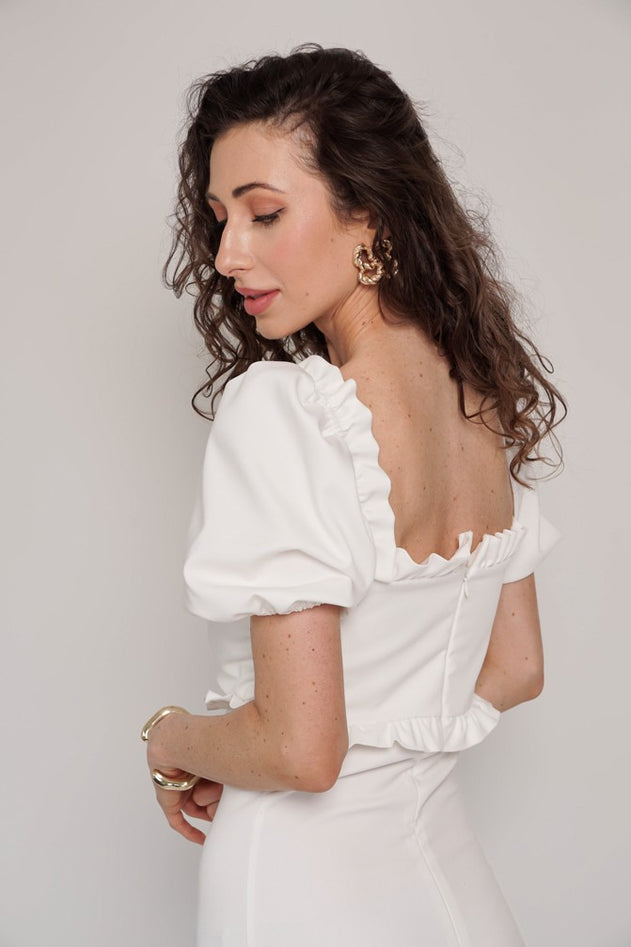 Martina Dress White