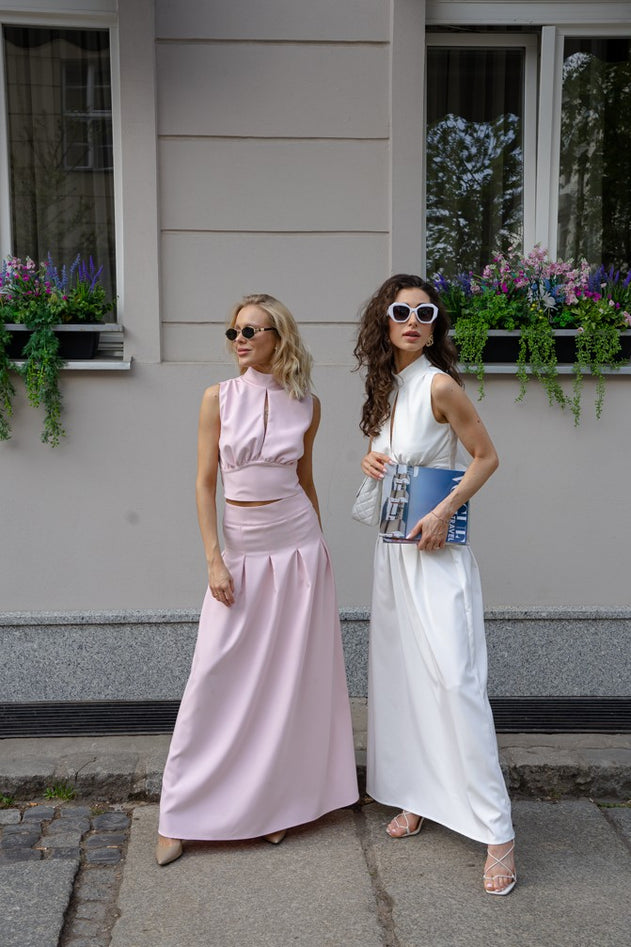 Eleonora Maxi Skirt Powder Pink