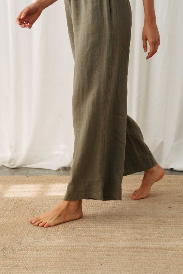 Varmdo Wide Leg Pants Light Khaki - IVALO.COM
