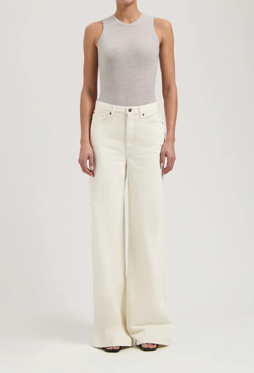 Sara High Loose Flow Jeans Natural