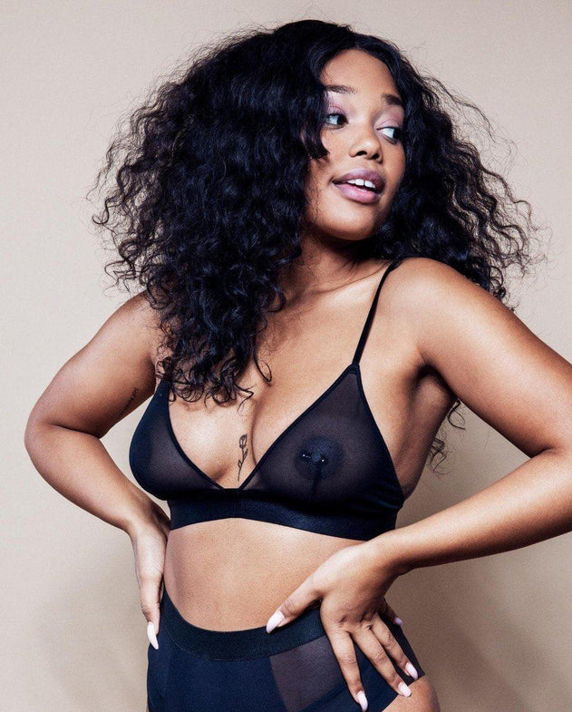 Mesh Bralette Mesh Mania Zwart