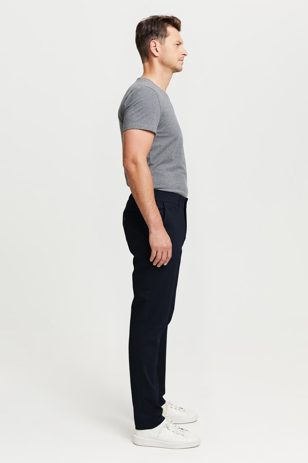 Seppo Organic Cotton Chinos Trousers Blue