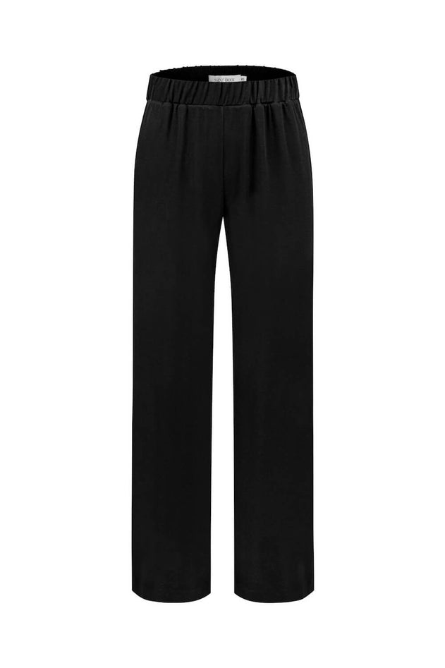 Broek met wijde pijpen Zwart