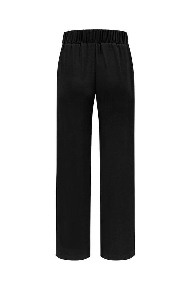 Broek met wijde pijpen Zwart