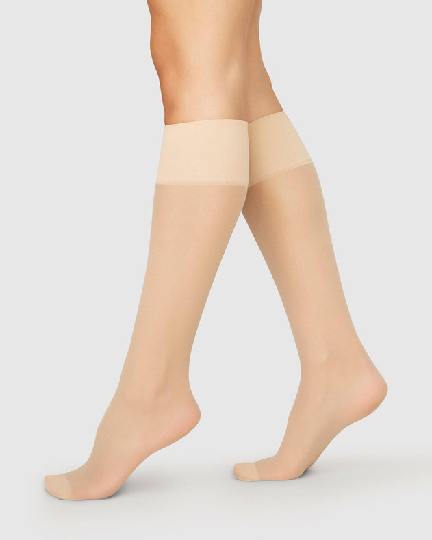 Elin Premium Knee-Highs 2-Pack Beige