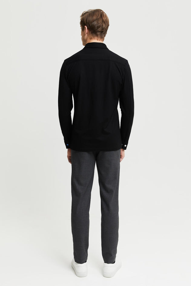 Hemmo bamboe jersey shirt zwart