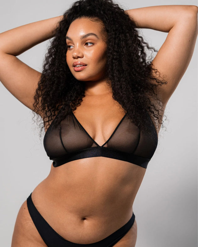 Mesh Bralette Mesh Mania Zwart
