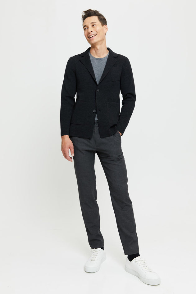 Elias Extra Fine Merino Wool Cardigan