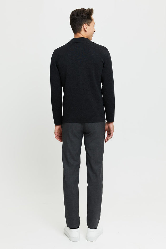 Elias Extra Fine Merino Wool Cardigan