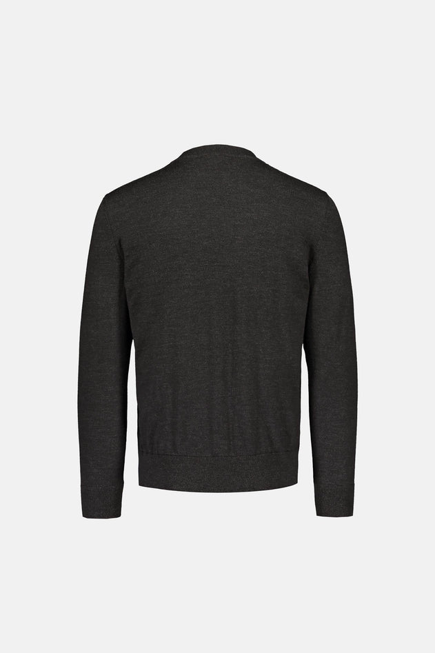 Daniel Extra Fine Merino Wool Pullover Anthracite