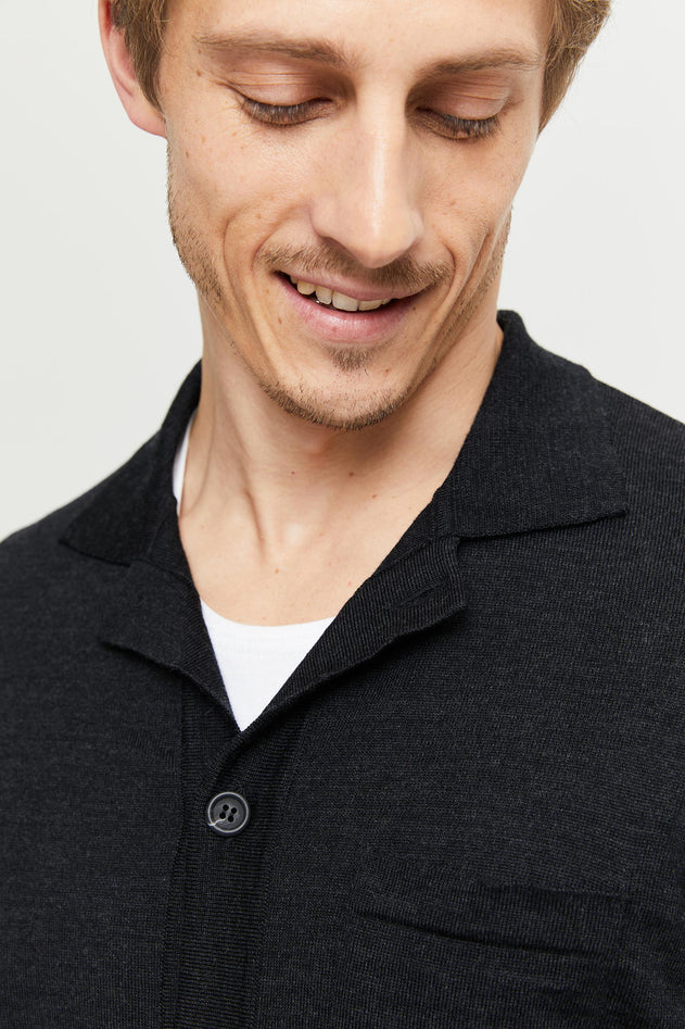 Eero Extra Fine Merino Wool Knit -shirt