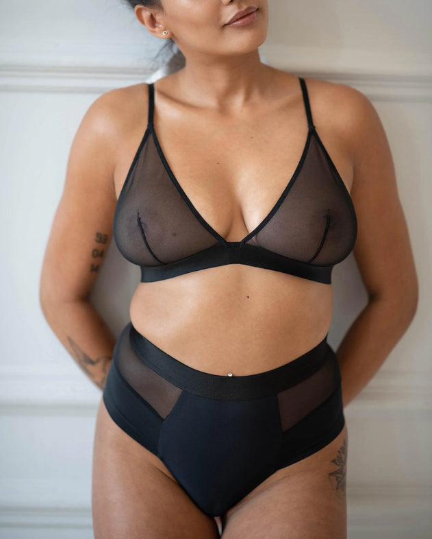 Mesh Bralette Mesh Mania Zwart