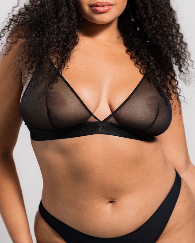 Mesh Bralette Mesh Mania Zwart
