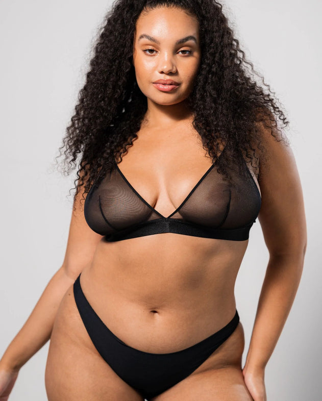 Mesh Bralette Mesh Mania Zwart