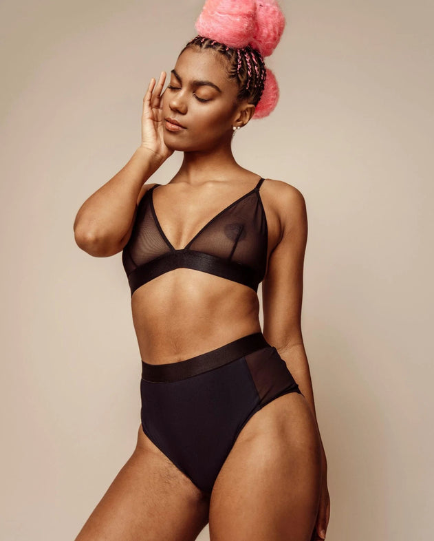 Mesh Bralette Mesh Mania Zwart