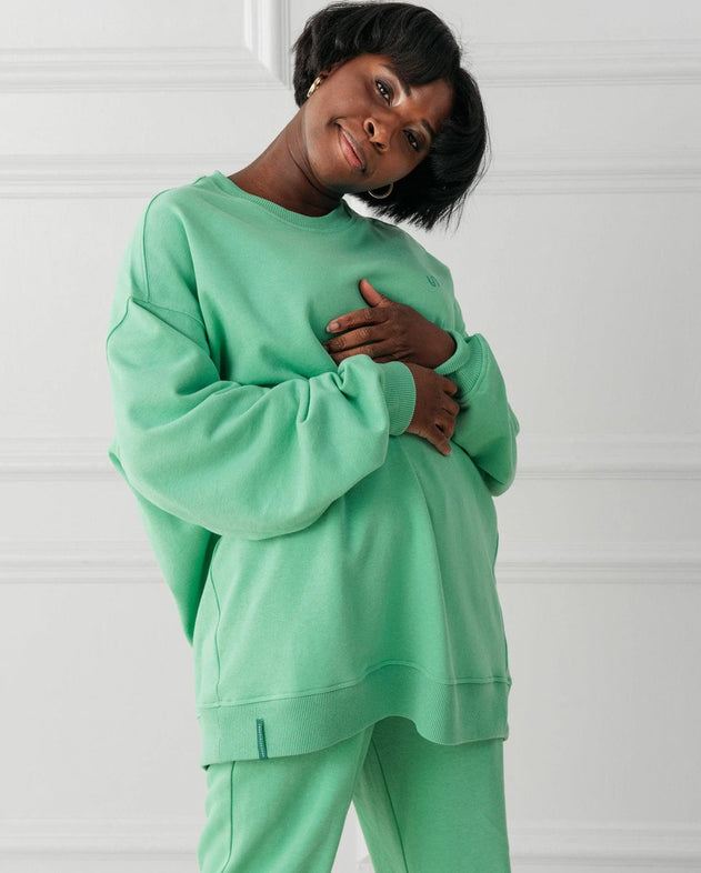 Crew Neck Sweat Green Ivy