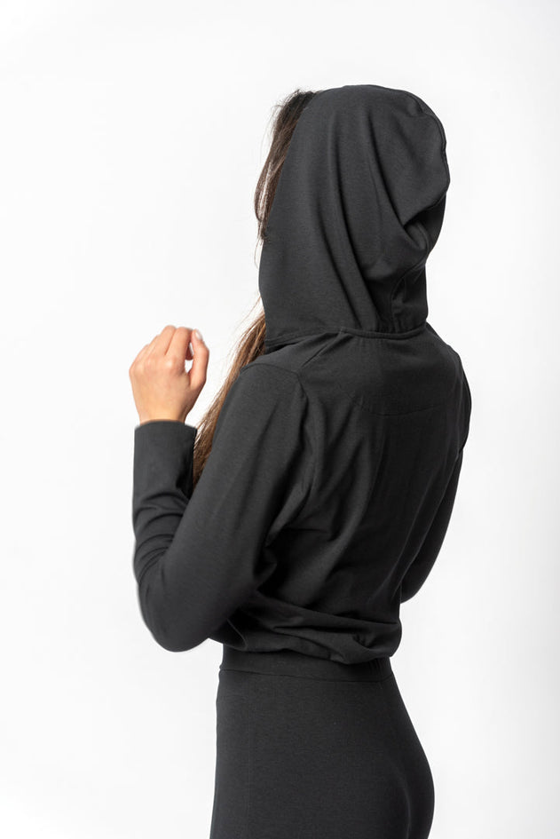 Jumpsuit Met Kap Zwart