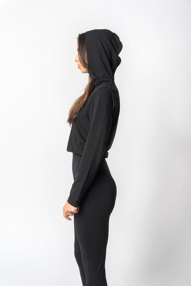 Jumpsuit Met Kap Zwart