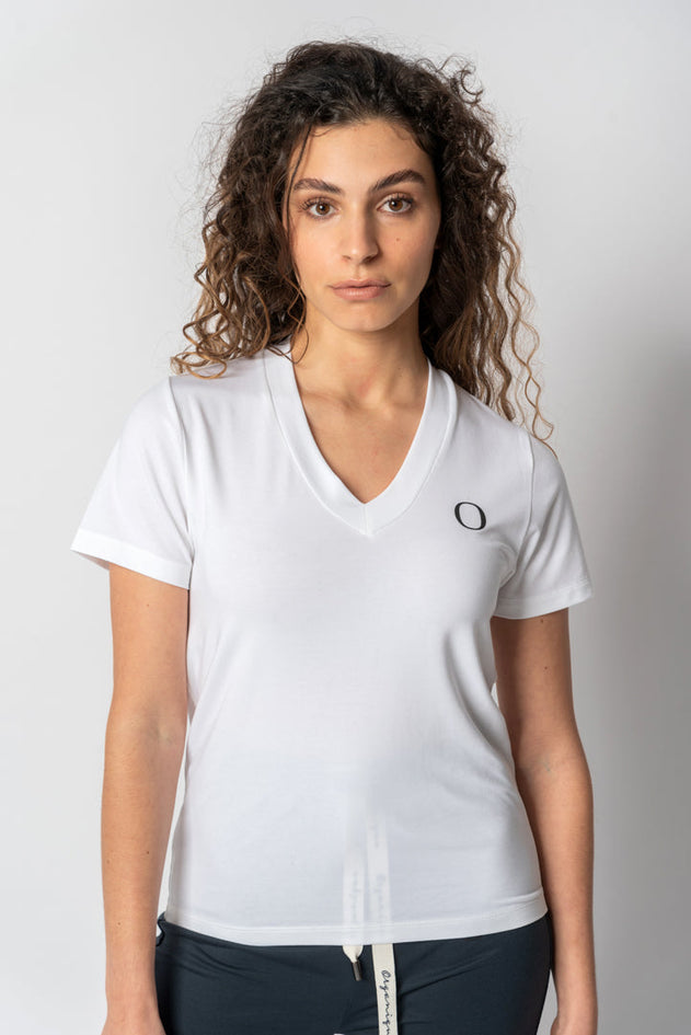 Shirt met V-hals