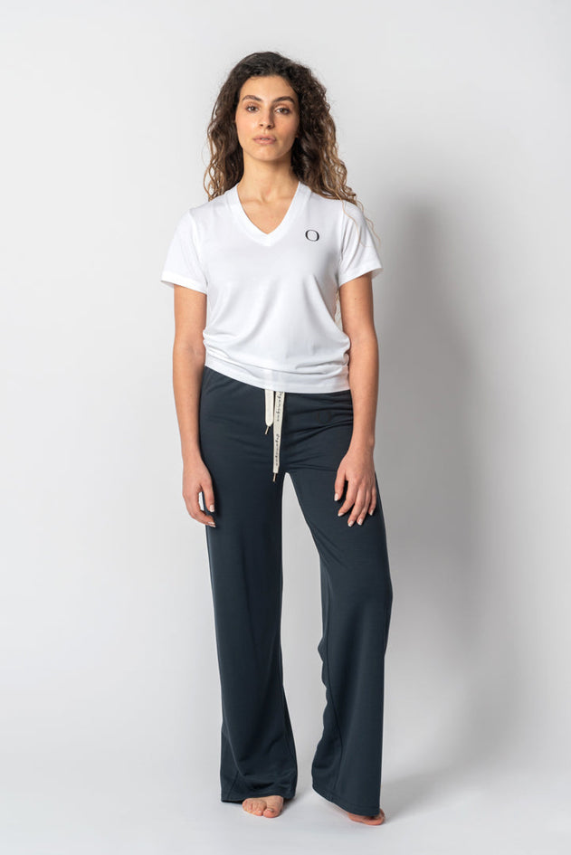 Shirt met V-hals