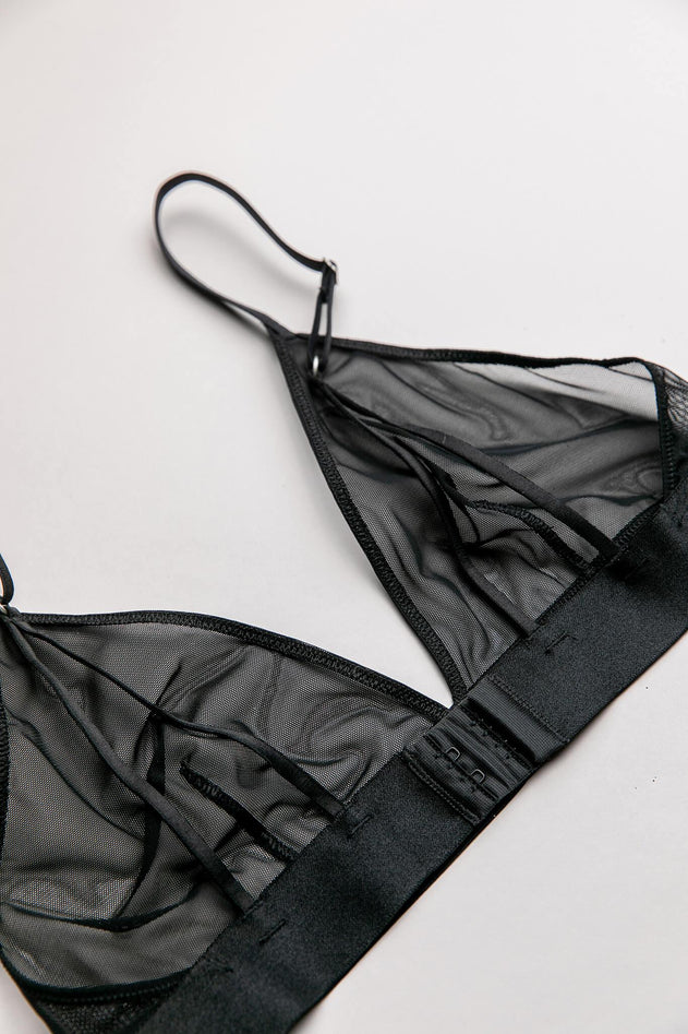 Mesh Bralette Mesh Mania Zwart