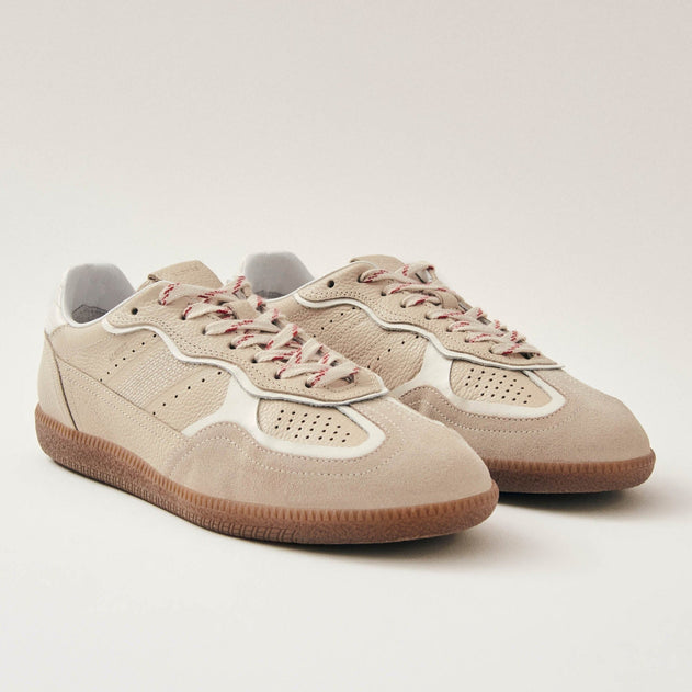 Tb.490 Rife Leather Sneakers Grain Cream