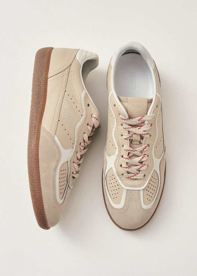 Tb.490 Rife Leather Sneakers Grain Cream