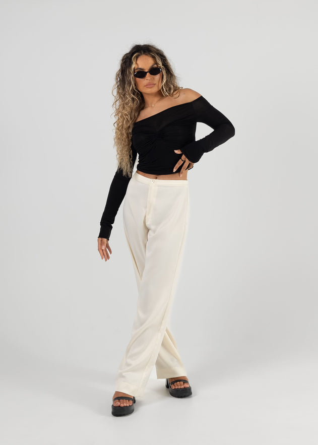 Shimmery Top Black
