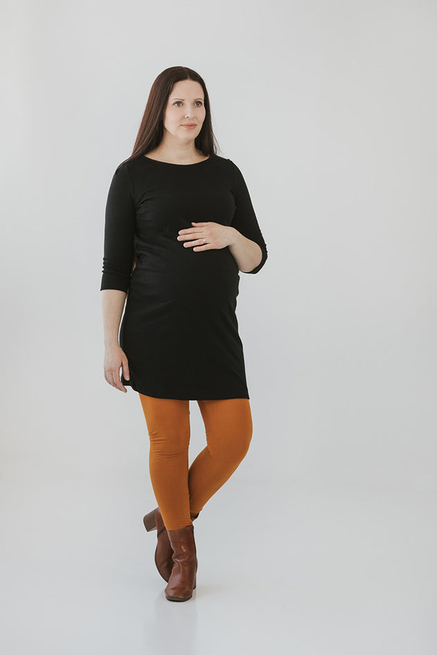 Zwangerschaps leggings oker