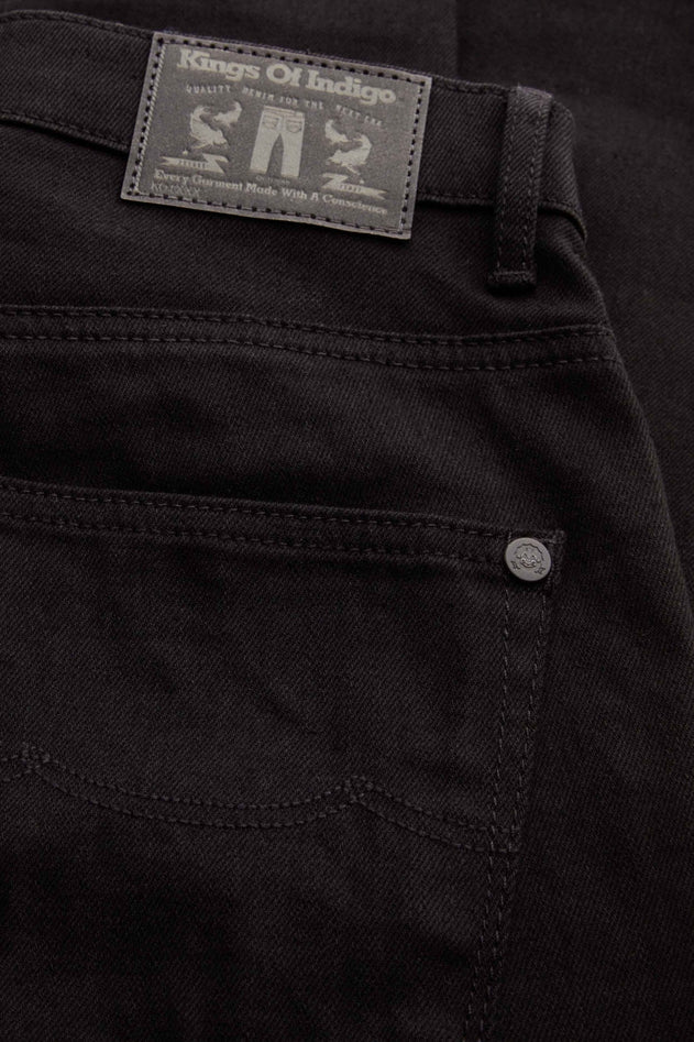 Christina High Jeans blijft zwarte spoeling