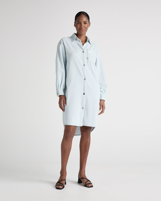 Ella Denim Dress Sun Stone