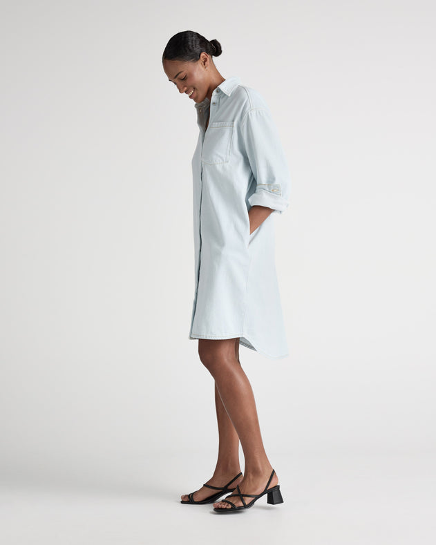 Ella Denim Dress Sun Stone