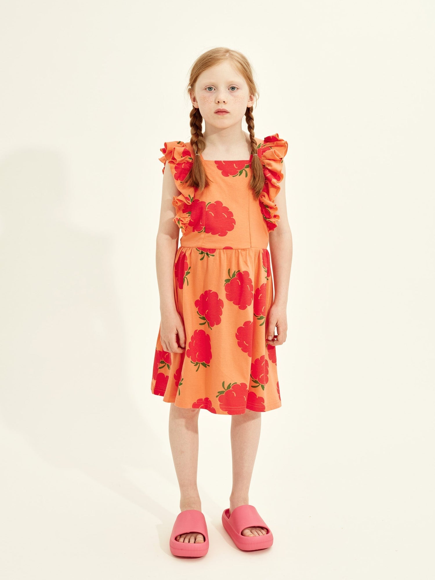 Frambozen Pinafore Jurk Kinderen